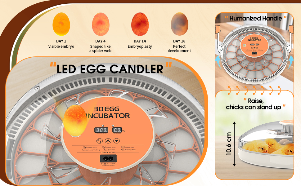 HERA FARM 30'lu Kuluçka Makinası-30H - Görsel 7
