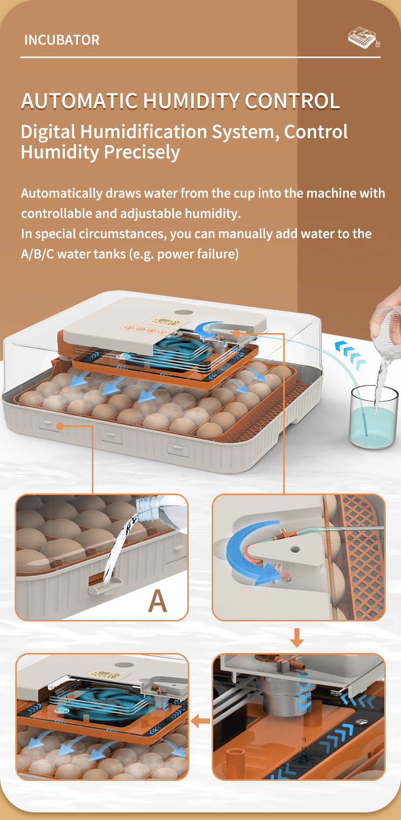 HERA FARM 56'lı Kuluçka Makinası-56H - Görsel 11