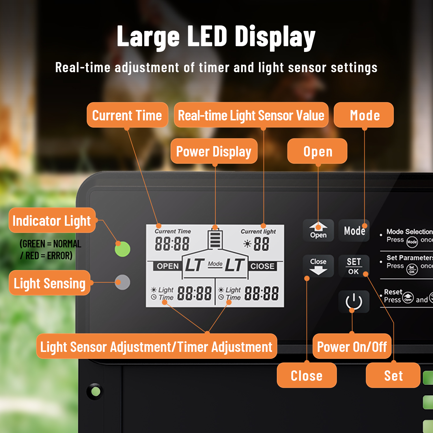 HERA FARM JSM-02 Dijital Otomatik Kümes Kapısı - Görsel 7