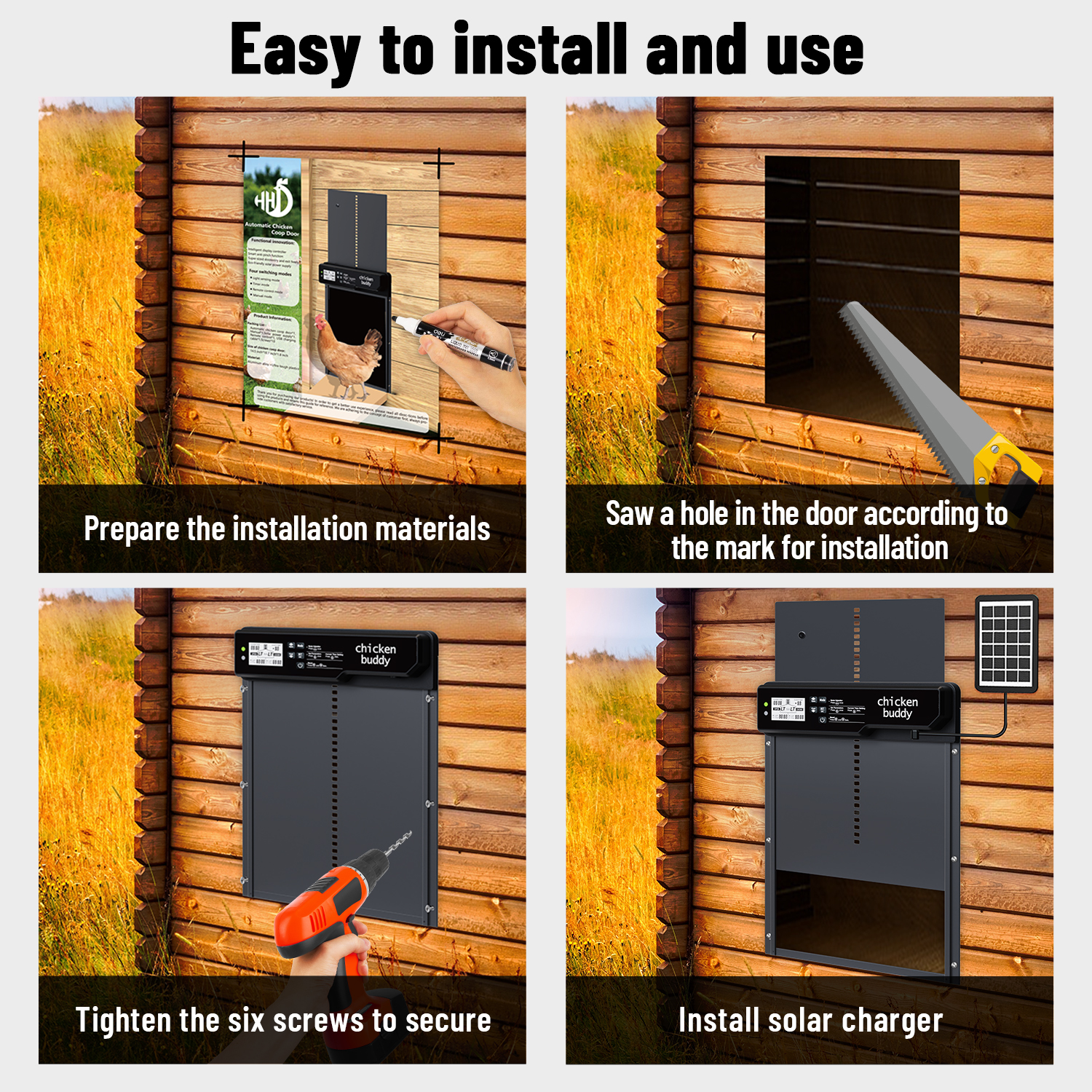 HERA FARM JSM-02 Dijital Otomatik Kümes Kapısı - Görsel 3