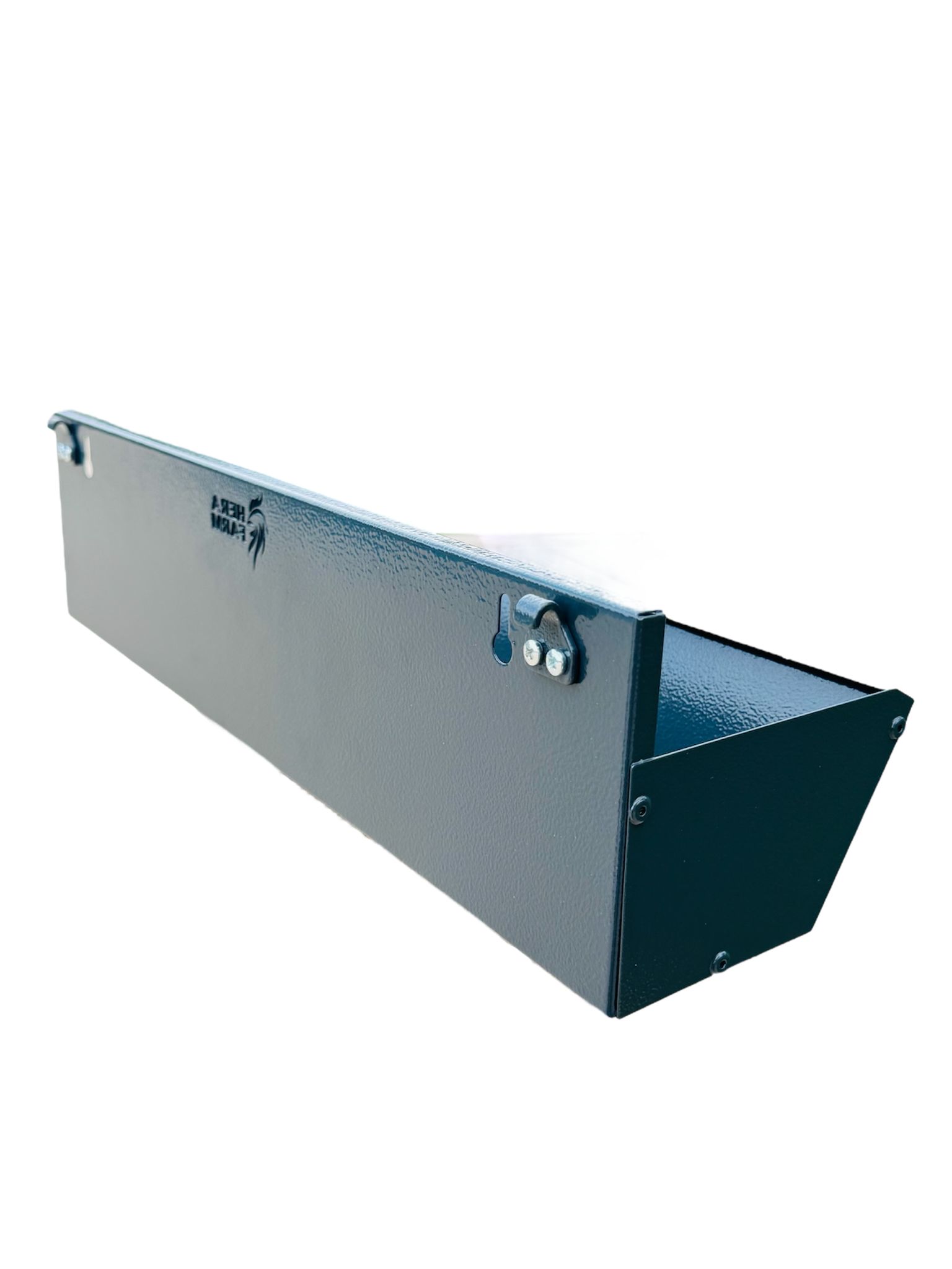 Sırtından Duvara-Tele Askılı Tekne Tipi Yemlik-50 cm (Antrasit Gri) - Görsel 2